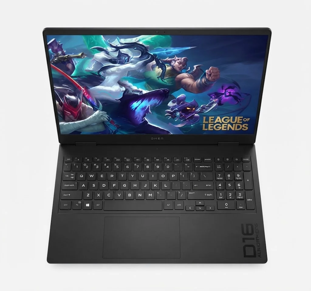 HP Omen 16 Slim Gaming Laptop UAE Front View Open Display