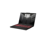ASUS TUF Gaming F15 (FX507ZC) laptop with backlit keyboard, 15.6" display, and black chassis.