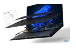 Lenovo ThinkPad X1 Carbon Gen 13 Aura Edition AI powered laptop with Intel Core Ultra 7 258V shown from a 45 degree angle