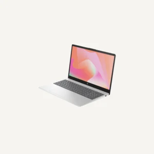 HP Laptop Core i7 15-fd0238nia 15.6 inch FHD display natural silver front view Karoum Computers