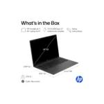 HP OmniBook 3 16-BU0007DX 16-inch Touchscreen Laptop with Intel Core Ultra 7 255U Processor, 16GB RAM and 512GB SSD in Mica Silver